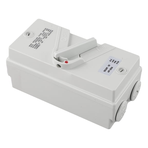 Enclosed Motor Disconnect Switch , Waterproof 4 Phase Disconnect Breaker Box