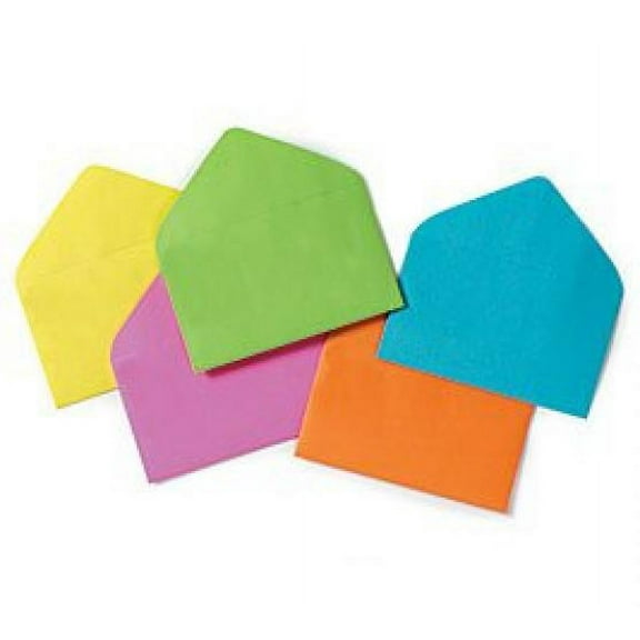 Enclosure Card #63 Everyday Asst Colors Envelopes 2 1/2" X 4 1/4" Gift Supplies- 50 Pack