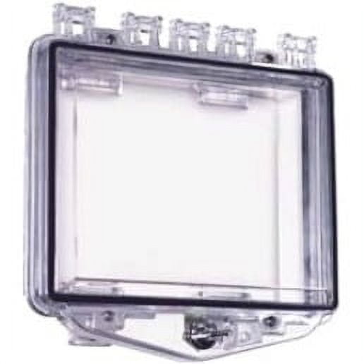 Enclosure, Polycarbonate, Surface Mount, 10 in W x 3 1/4 in H x 10 in D, Clear