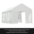 thumbnail image 1 of Enclosure Kit with Windows for Party Tent 10' x 20'/3m x 6m, White, (Frame and Cover Not Included), 1 of 6