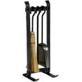 thumbnail image 1 of Enclume 3-Piece Traditional Country Hammered Steel Fireplace Tool Sets, 1 of 1