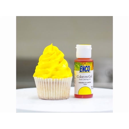 Enco Lemon Yellow Gel Food Color 1.4 oz
