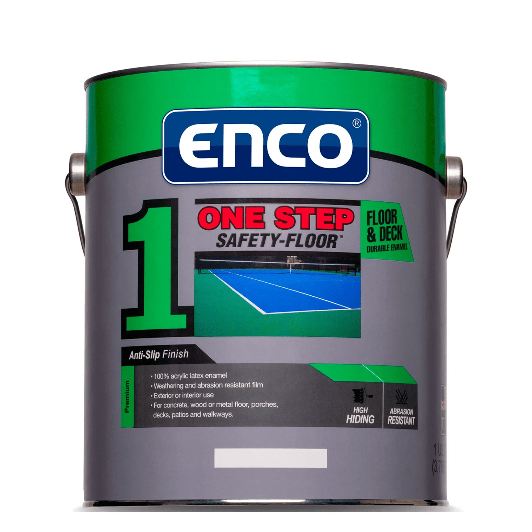 Enco Safety Floor Sanded Park Gray, 1 Gallon