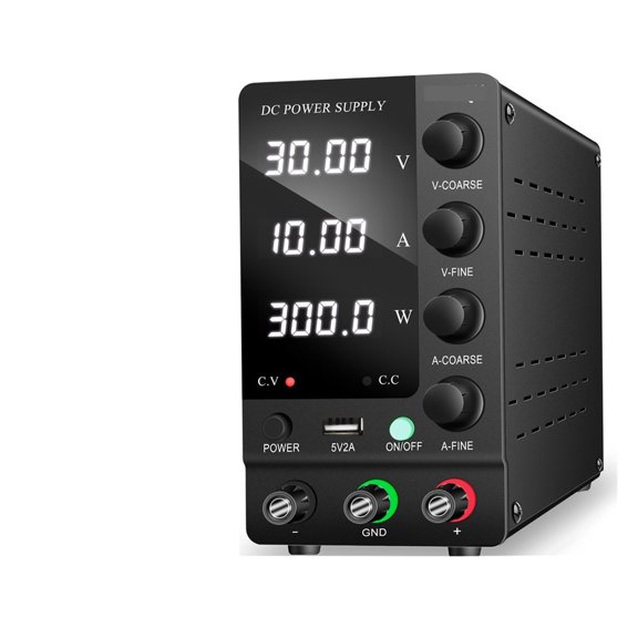 Encoder Adjustable DC Power Supply 30V 10A Voltage Regulator LCD Digital Laboratory Stabilizer Switching Lab Power Bench Source ,Voltage Consistency