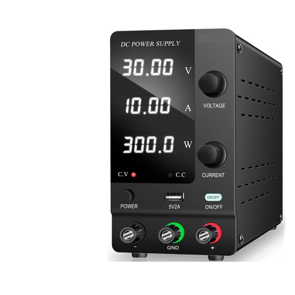 Encoder Adjustable DC Power Supply 30V 10A Voltage Regulator LCD Digital Laboratory Stabilizer Switching Lab Power Bench Source ,Voltage Consistency