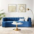 thumbnail image 1 of Encompass Channel Tufted Performance Velvet Curved Sofa-EEI-4134, 1 of 5