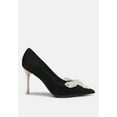 thumbnail image 1 of Encon Pearl Embellished Micro Suede Pumps, 1 of 10