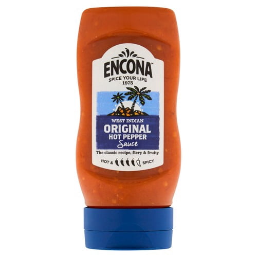 Encona West Indian Hot Pepper Sauce 285ml, British Import (Pack of 2)