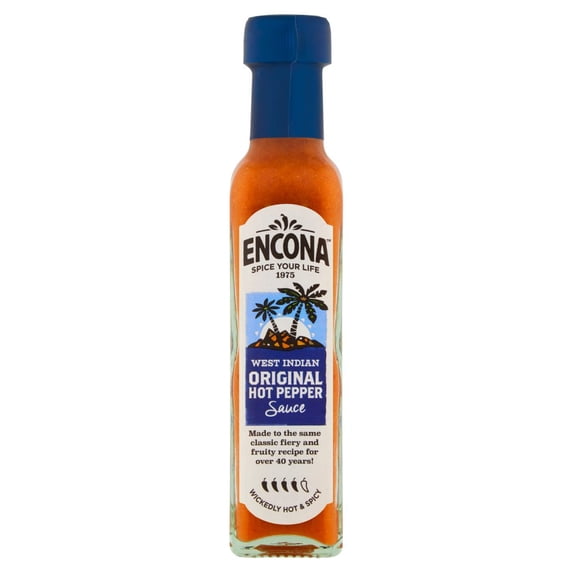 Encona - West Indian Original Hot Pepper Sauce - 6x 142ml