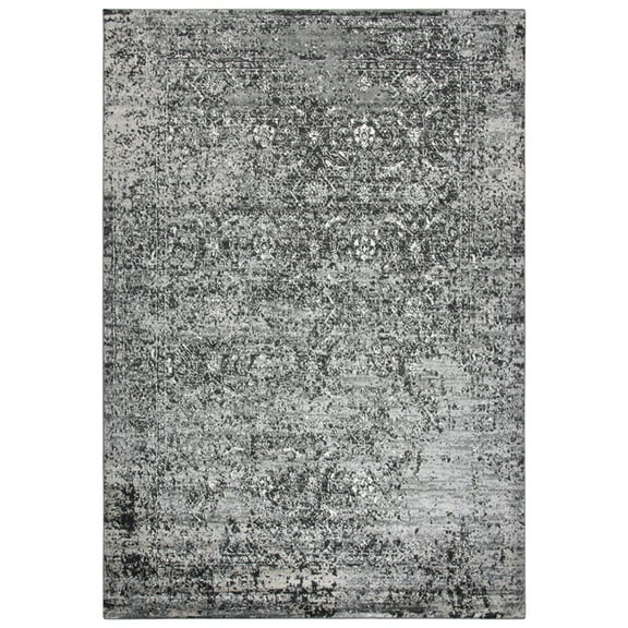 Encore 8' x 10' Traditional Over dye Brown/Gray/Rust/Blue Power-Loomed Area Rug