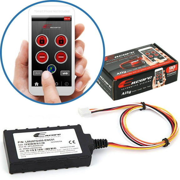 Encore AllyTrack Vehicle GPS Vehicle Tracking System Works via Android/iPhone App or Website