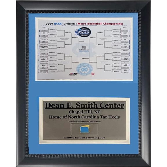 Encore Brandz 753466151099 Dean E Smith Center Limited Edition 11'x14' Authentic Stadium Seat Piece Frame