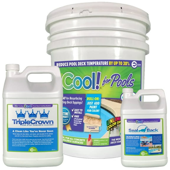 Encore Cool Pool Concrete Deck Composite Coating Bundle for 200 Sq Ft