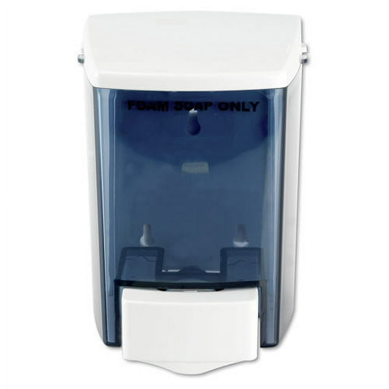 Encore Foam-eeze Bulk Foam Soap Dispenser, See Thru, 900 mL, 4.5 x 4 x 6.25, White Encore Foam-eeze Bulk Foam Soap Dispenser, See Thru, 900 mL, 4.5 x 4 x 6.25, White