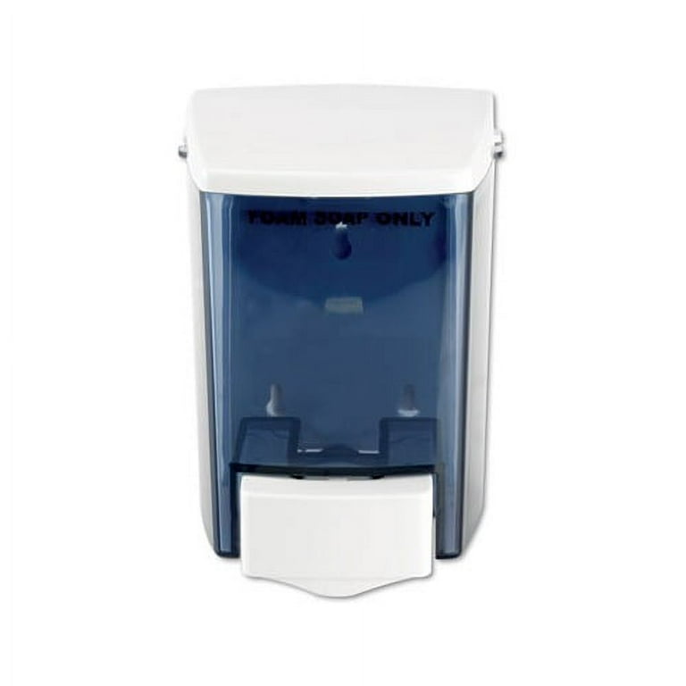 Encore Foam-eeze Bulk Foam Soap Dispenser, See Thru, 900 mL, 4.5 x 4 x 6.25, White