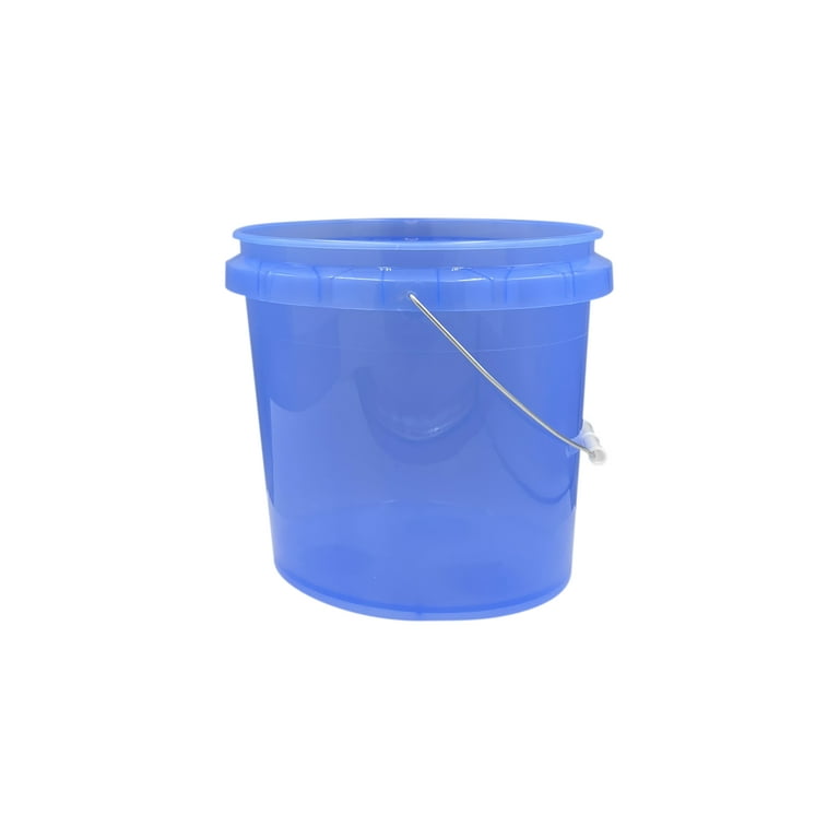 Small HDPE Plastic Bucket with Handle, 5 Liter