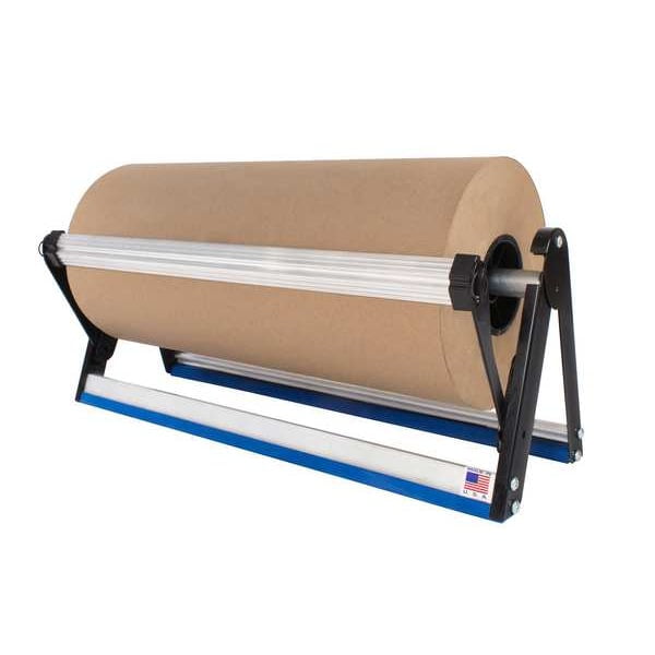 Black and Silver Aluminum Steel Kraft Paper Dispenser, 18"