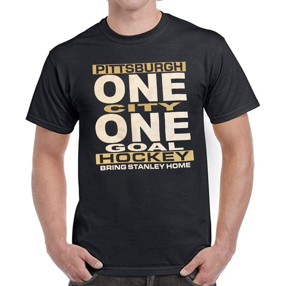 Encore Pittsburgh one City one Goal Hockey Champion Tshirt M