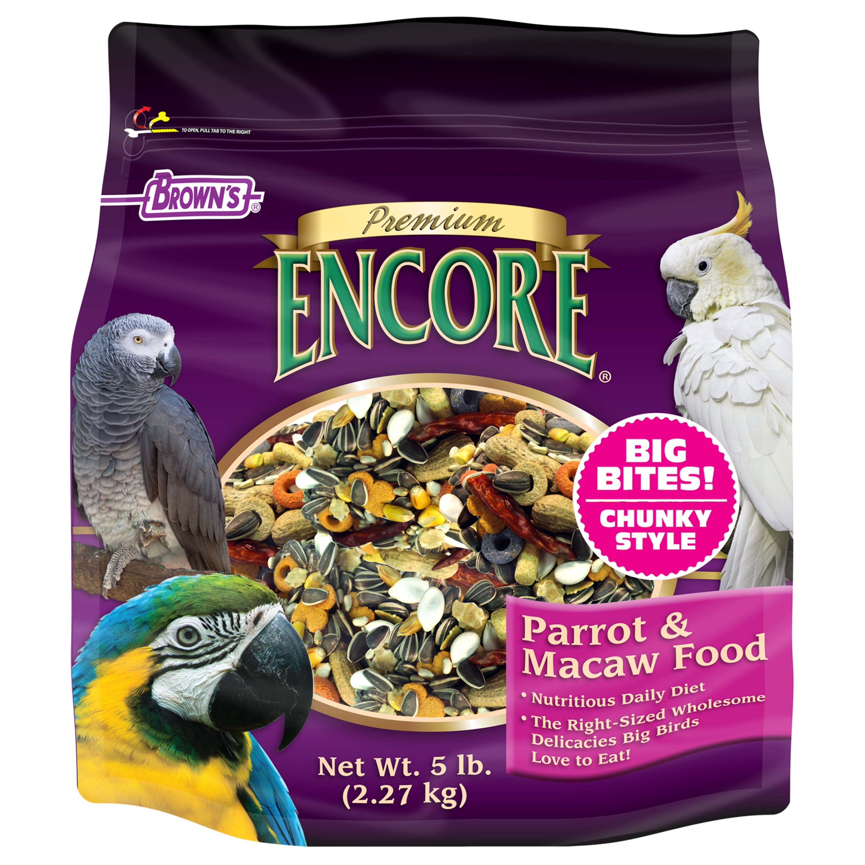 Encore shop parrot food