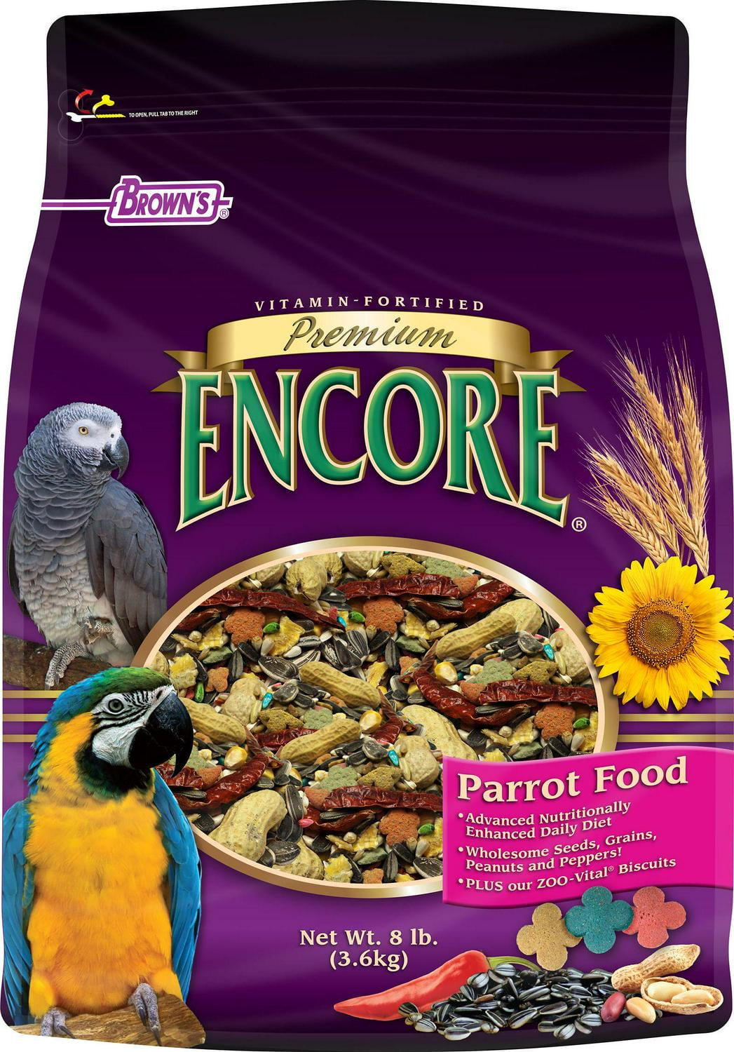 Encore Premium Parrot Food, 8 lb.