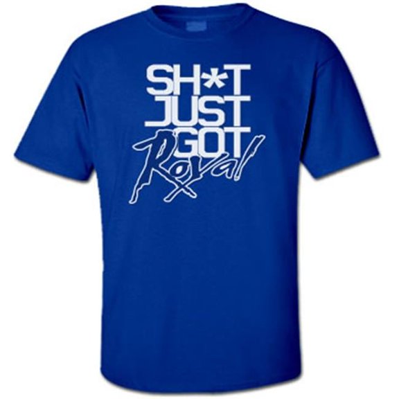 Encore Select 29965 Kansas City Baseball Sh-t Just Got Royal Blue T-Shirt