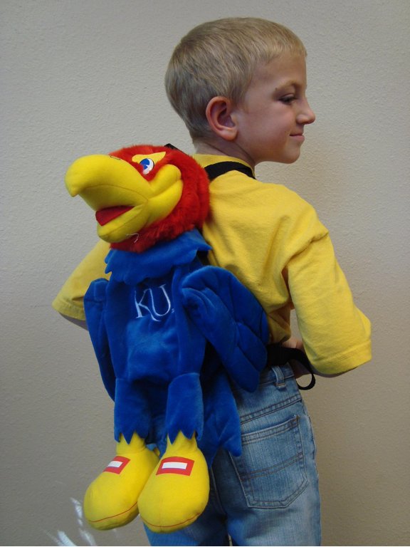 Encore Team heads Kansas Backpack College University Jayhawks