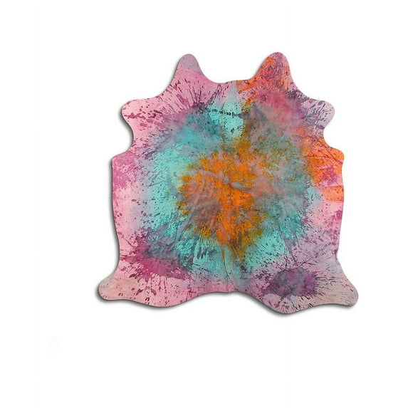 Encore cowhide rugs for sale DISTRESSED COLORFUL rug