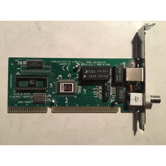 Encore esl-816v isa ethernet combo card, s004-a1m xz841222