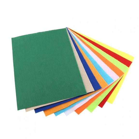 Encounter Assorted Color Craft Felt Sheets, 10 Pcs 8x12 Inch Nonwoven Fabric for DIY School Projects and Crafts