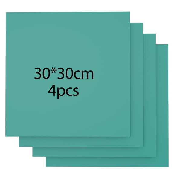 Encounter Colorful Craft Plywood for Laser Cutting, 4 Pack of 12x12 Inch 3mm Basswood Sheets for Engraving