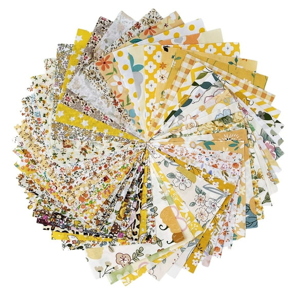 Encounter Quilting Fabric Charm Pack, 200 Pcs 5x5 inch Floral Print Cotton Squares for Sewing and Patchwork