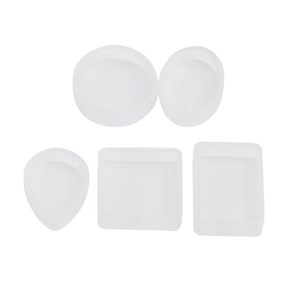 Encounter Silicone Pendant Molds for Epoxy Resin, 5 Piece Jewelry Making Kit for Pendants, Earrings, and Charms