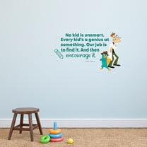 Encourage It Phineas and Ferb Quote Cartoon Quotes Decors Wall Sticker Art Design Decal for Girls Boys Kids Room Bedroom Nursery Kindergarten Home Decor Stickers Wall Art Vinyl Decoration (8x10 inch)