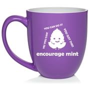 Encourage Mint Funny Motivational Student Coworker Promotion Going Away New Job Gift Ceramic Coffee Mug Tea Cup Gift for Her, Him, Friend, Coworker, Wife, Husband 16oz Purple