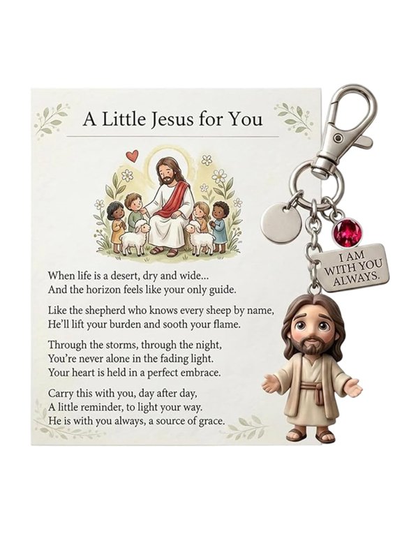 Encouragement Charm Accessory with Engraved Plate and Round Accent, Daily Carry Style for Backpack, Bag, or Travel Use