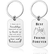 Encouragement Friendship Gifts for Best Friends Birthday Christmas Gifts for Teen Boys Girls Long Distance Gifts for Women Men Promise Gifts for Him Her Best Friend Forever Keychain for Besties