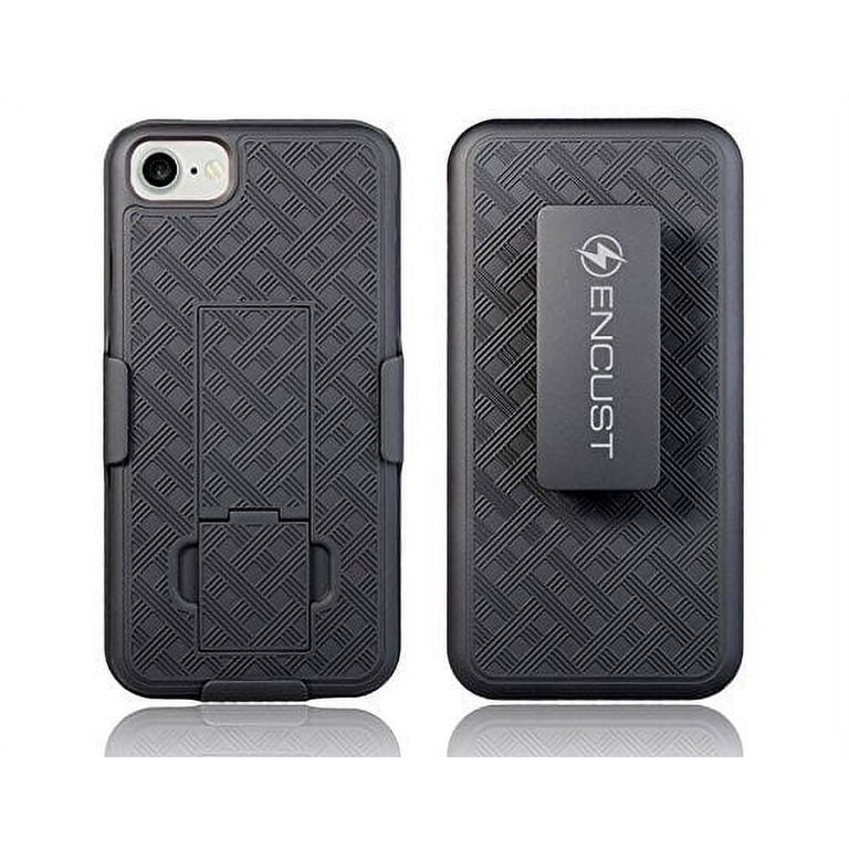 Encust Shell Holster Combo Case for Apple iPhone with Kick-Stand