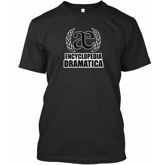 Encyclopedia Dramatica Logo T-Shirt Made in the USA Size S to 5XL