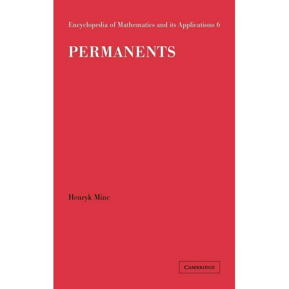 Encyclopedia of Mathematics and Its Appl Permanents, Book 6, (Hardcover)