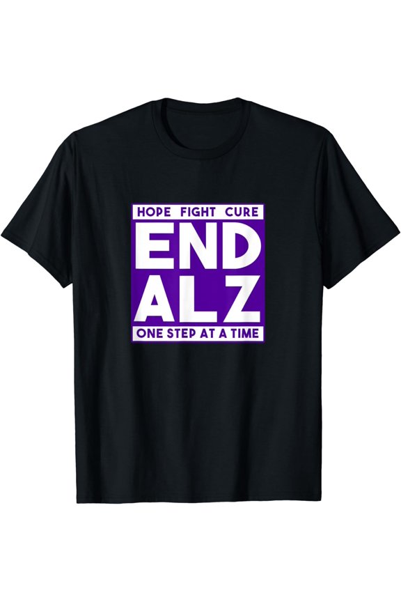 End Alz Alzheimers Awareness Walk Hope Fight Cure T-Shirt