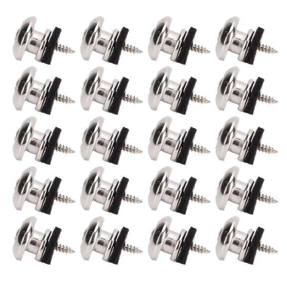 End Buttons, Guitar Strap Button Silver Easy Installation Bell Shape For Ukulele