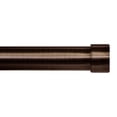 thumbnail image 1 of Lumino 1" Plated Oil Rubbed Bronze Cap Adjustable Single Curtain Rod Set, 42"-120", 1 of 5