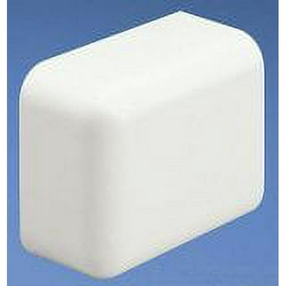 End Cap, Off White, PVC, LD5 Raceway, Caps - ECF5IW-E