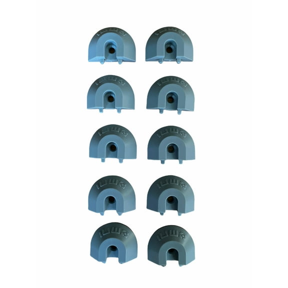 End Cap for Surface Angled Series L-Track 10 PACK GREY | QC06089