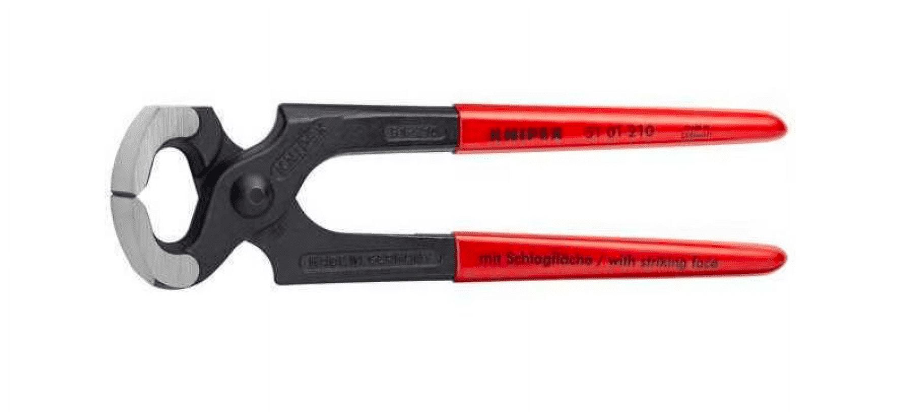 End Cutting Pliers, 8-1/4in.L., Red
