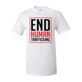 thumbnail image 1 of End Human Trafficking Unisex Adult Short Sleeve T-shirt-White-xxl, 1 of 4