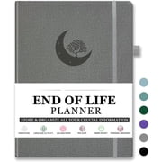 End of Life Planner, Guided Estate Planning Notebook, Final Arrangements Organizer for Beneficiary, Will Preparation, Last Wishes & Funeral Planning, In Case of Death Organizer, 8.4x11"