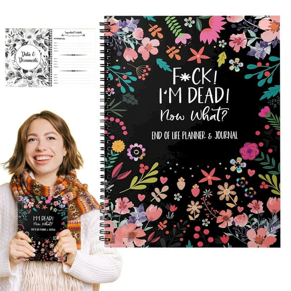 End of Life Planner Notebook, Guided WorkbookforEstate Planning & Final Wishes, Peace of Mind OrganizerforWill Preparation, Beneficiary Info, Last Messages