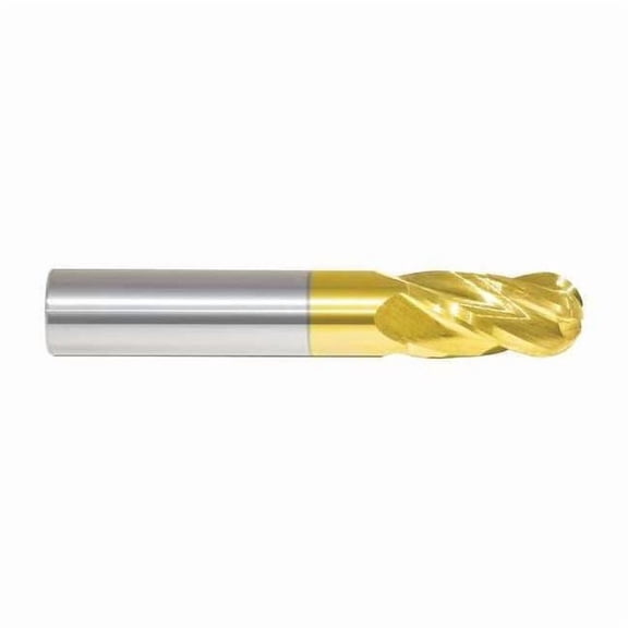 Manufacturer Varies End Mill,1/8 in.4 Flutes,TiN 223-001021