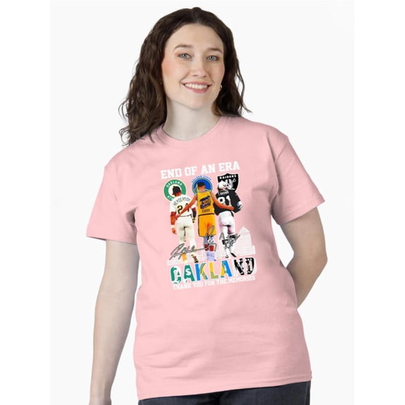 End Of An Era Oakland Sports Teams Memories Unisex tee, for men & women, up to size 5XL